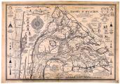 Carte historique du Bassin d'Arcachon par E. Lapeyre (1937)